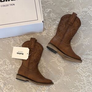 NIB NWT Kids Cowboy Boots Brown